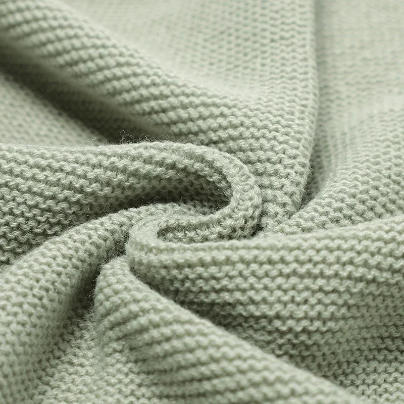 Mantas tejidas para bebé recién nacido, cubierta para cochecito de niño y niña, saco de dormir envolvente, edredones receptores infantiles suaves Reversibles - imagen 4