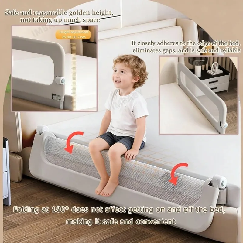 IMBABY Barandilla de seguridad en L – Barrera anticaídas plegable - imagen 4