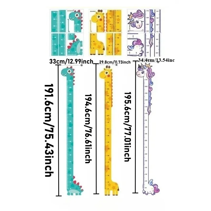 Cuadro medidor de altura infantil para pared, decoración - imagen 3