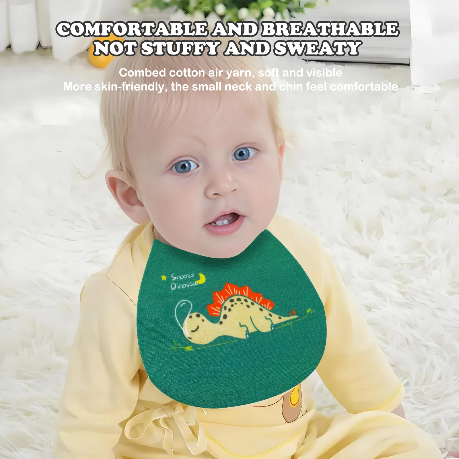 Toalla absorbente de sudor para bebé, gasa de algodón de verano para bebé, almohadilla para jardín de infantes, toalla para espalda, toalla para saliva, transpirable, absorbente de sudor de dibujos animados - imagen 5