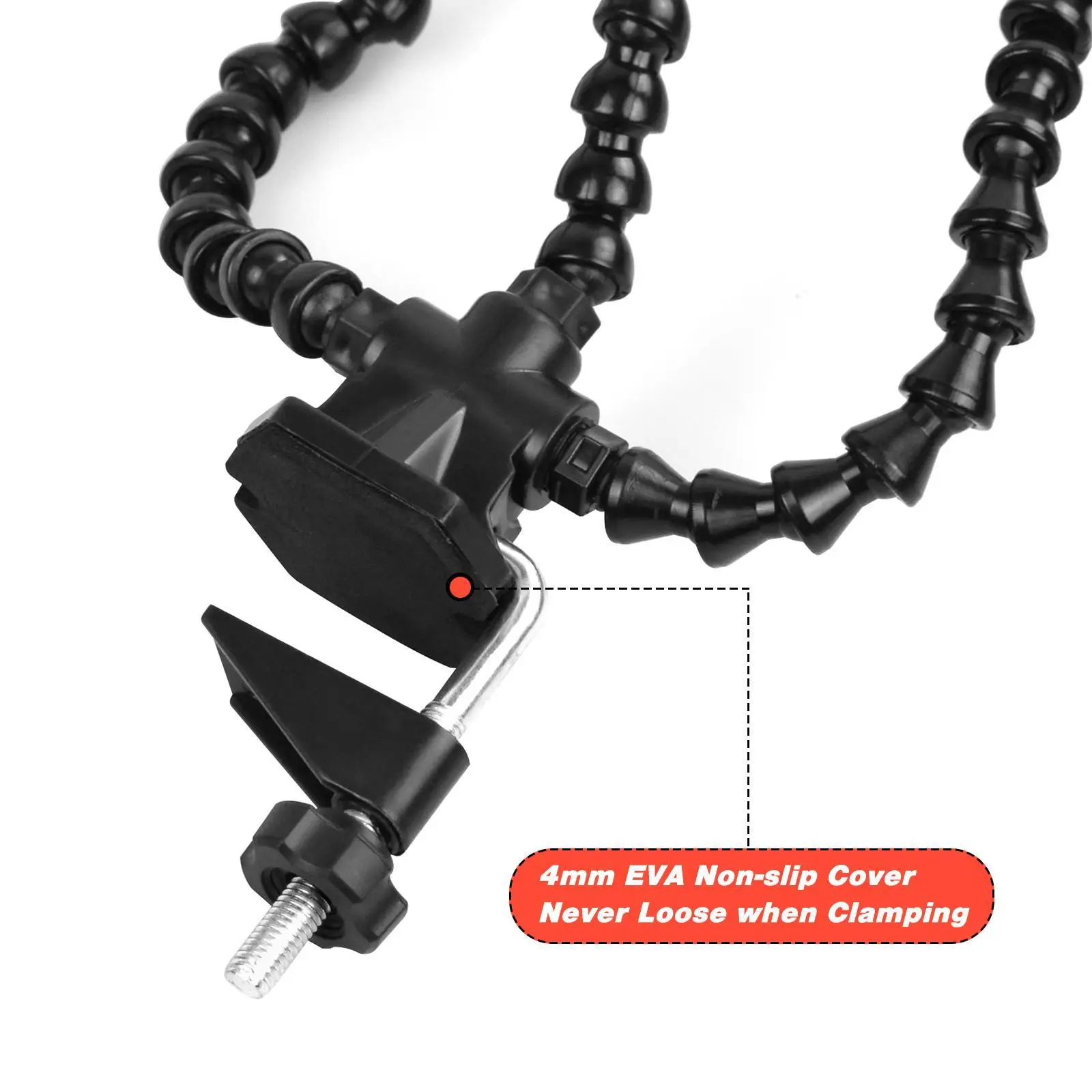 Estación de soldadura, pinzas de abrazadera de tercera mano, brazos flexibles, soporte de placa de circuito PCB con pinzas de cocodrilo para manualidades - imagen 5