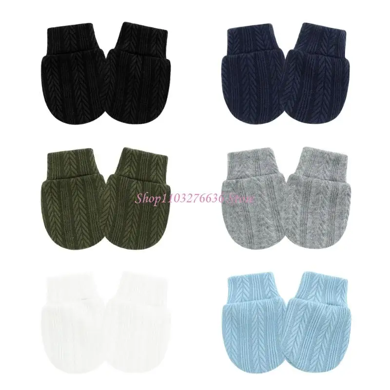 Las suaves manoplas algodón para bebés R6FD evitan diseño rasguños en para bebés 0 a 1 mes - imagen 3