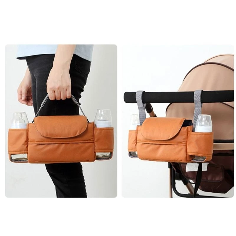 Organizador cochecito M76C, bolsa organizadora para cochecito bebé multifuncional, bolsa almacenamiento, organizador - imagen 5