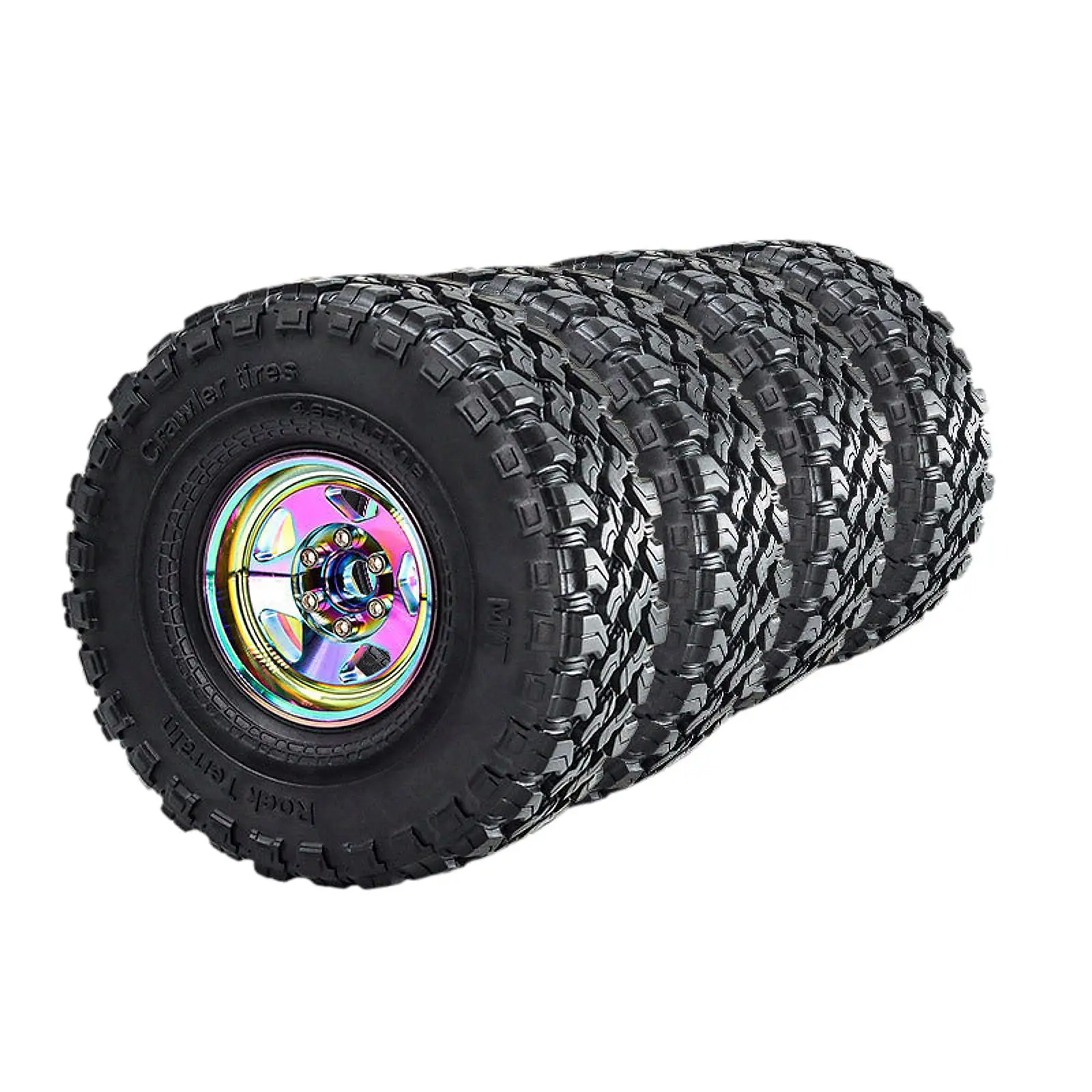 4x RC Car Wheels and Tires RC Upgrade Part Simulation RC Modification Spare