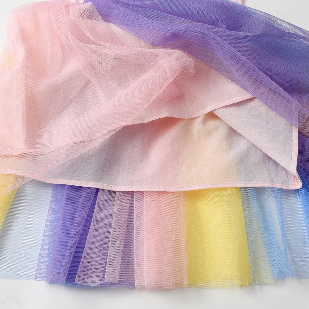 Vestido de princesa con volantes para niña – Estilo romántico - imagen 2
