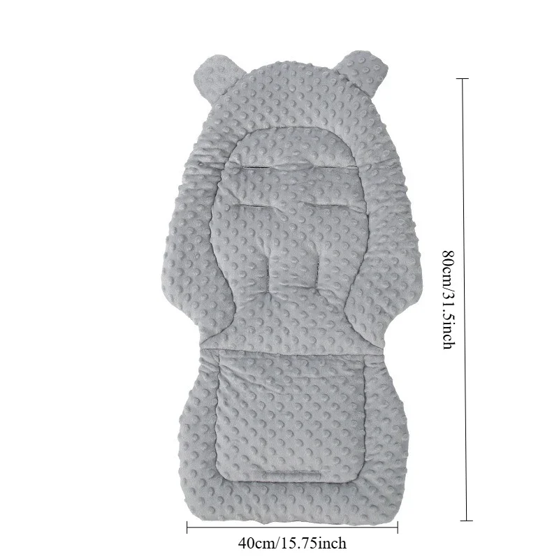 Cojín reversible de terciopelo para cochecito - imagen 4