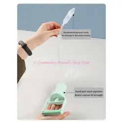 Aspirador nasal para bebé punta redonda suave, cómodo y seguro