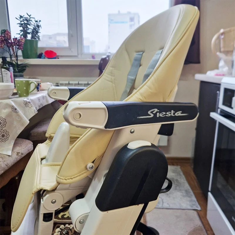 Cojín para asiento de bebé Peg Perego Siesta Prima Pappa Zero3, silla alta, silla de crecimiento para niños, Funda de cuero PU, funda para silla de cena - imagen 2