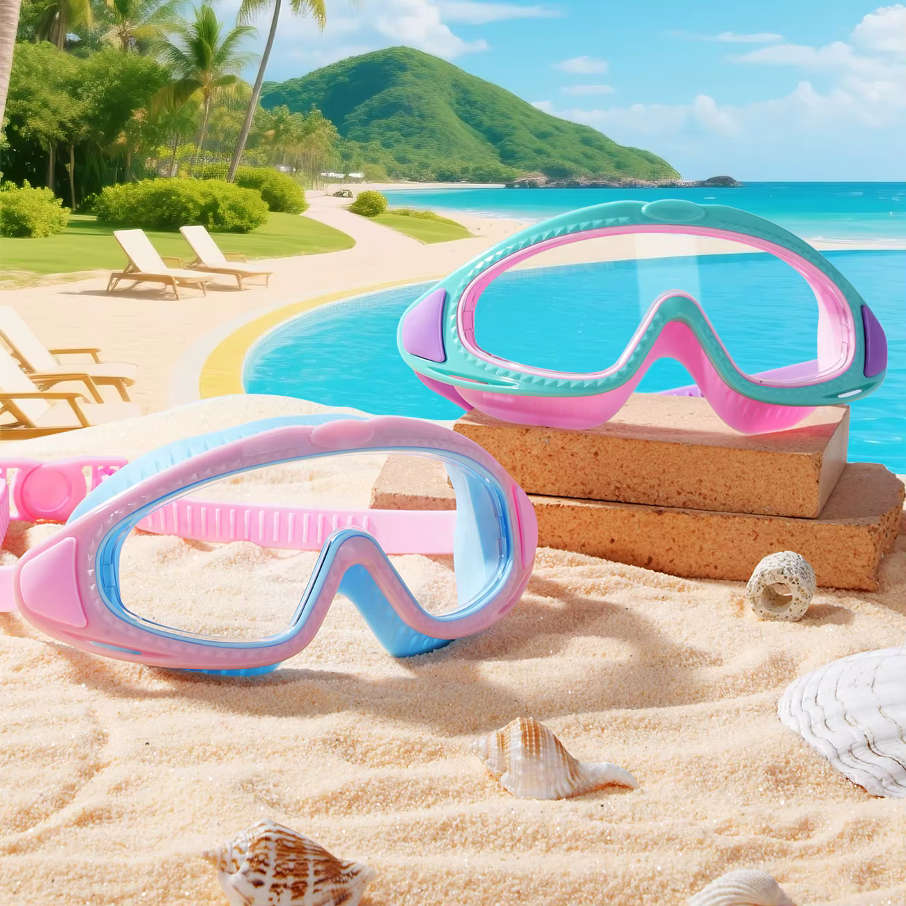 Gafas de natación infantiles con protección UV y visión antiniebla - imagen 4