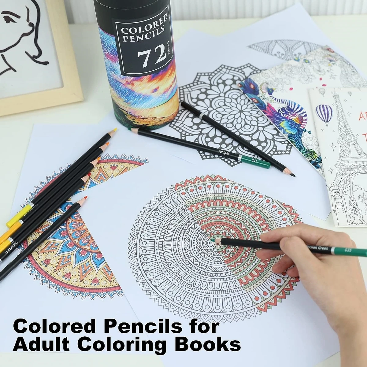 Juego de lápices de colores, 72 Uds., arte profesional, Graffiti pintado a mano, lápices de colores aceitosos, suministros de arte para pintura escolar - imagen 3