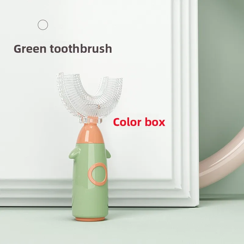 Cepillo de dientes manual en forma de U para niños: cerdas suaves de silicona de calidad alimentaria para niños pequeños y bebés, adecuado para niños de 2 a 6 años - imagen 5