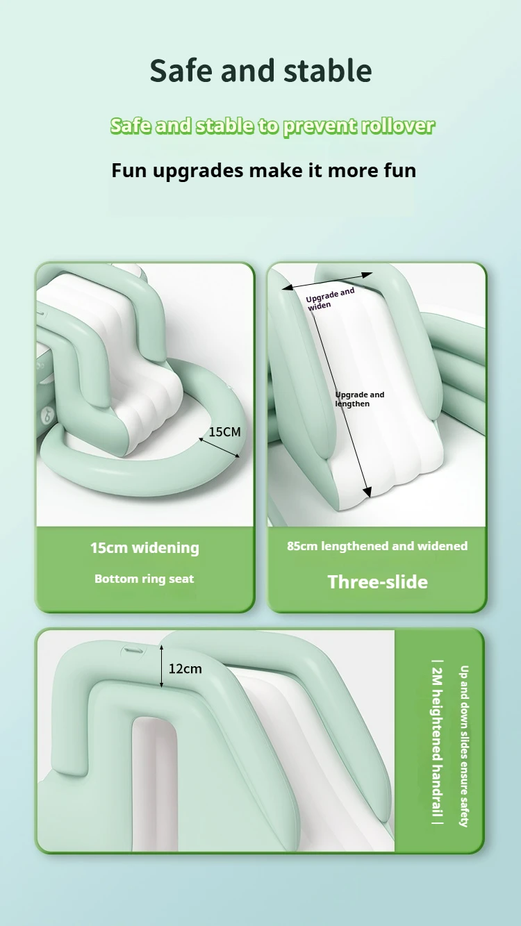 Piscina inflable para familia de bebés, piscinas grandes, sombrilla extraíble, juguetes de piscina para niños para interiores y exteriores, juego de fiesta - imagen 5