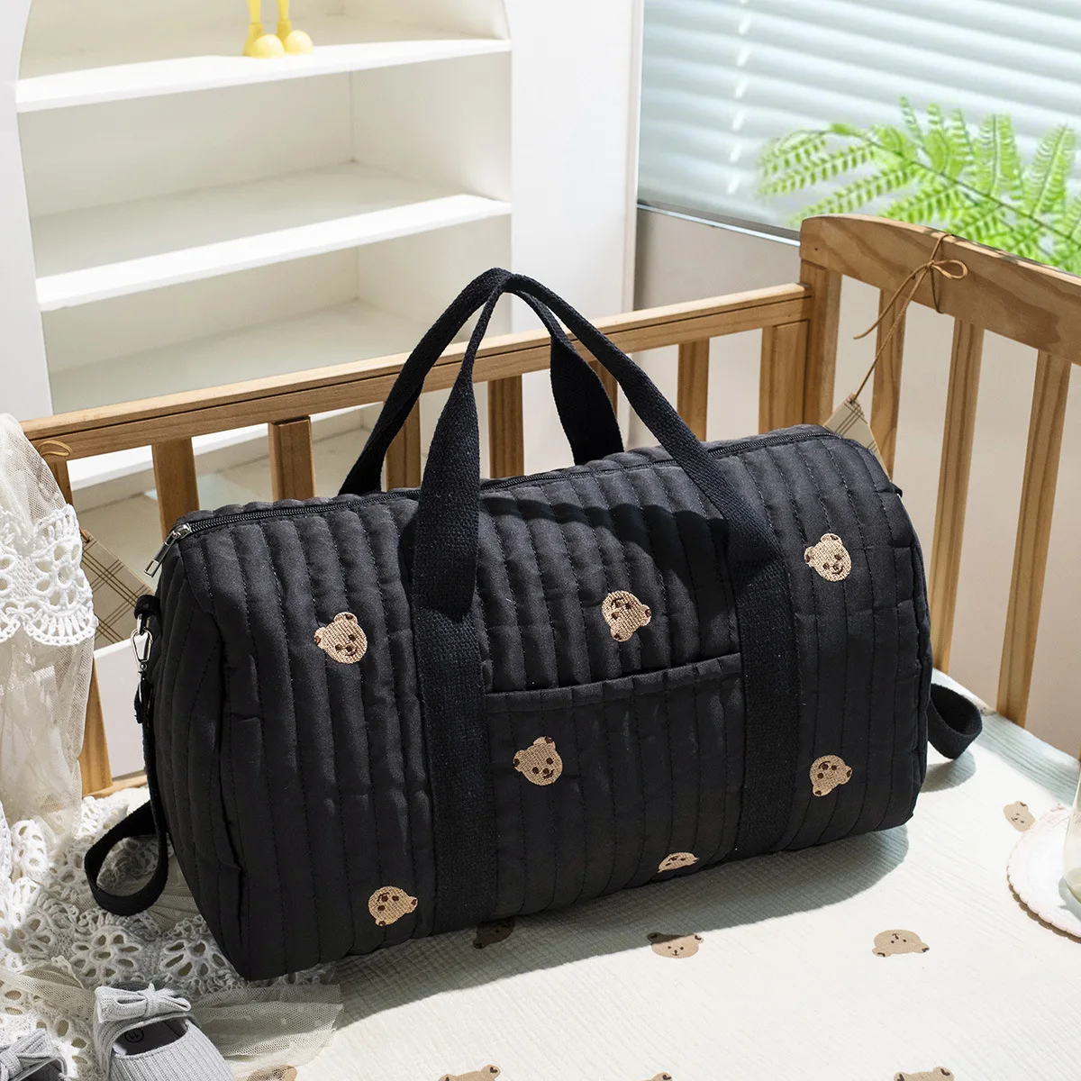 Bolsa de pañales espaciosa para viaje cambiador organizador impermeable - imagen 3