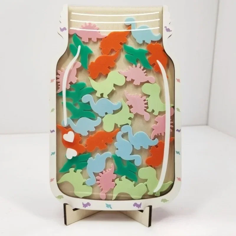 Tarro de recompensas personalizado madera natural para niños - imagen 2