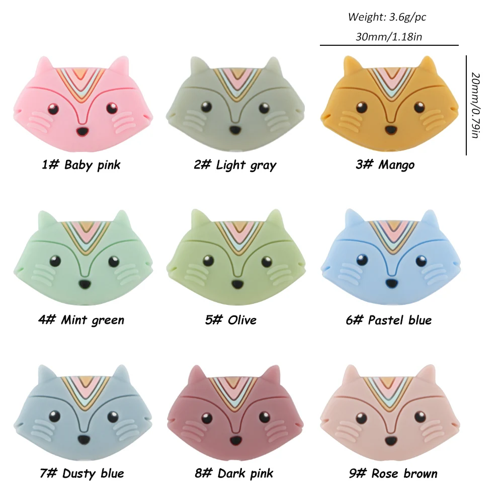 10pcs Fox headr Mix