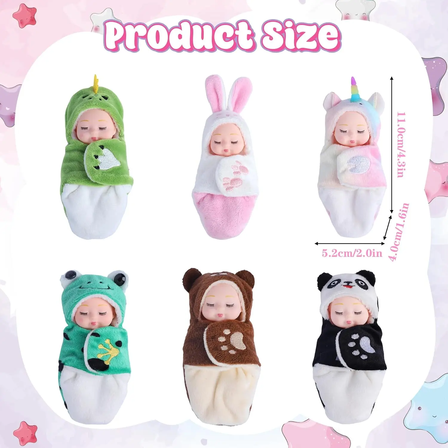 Muñeca renacimiento con saco de dormir osito peluche - imagen 2