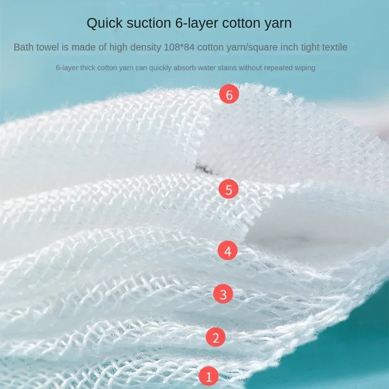 Manta de gasa de algodón para bebé, envoltura súper suave para recién nacido, toalla de baño de secado rápido y funda para cochecito para niños y niñas - imagen 5