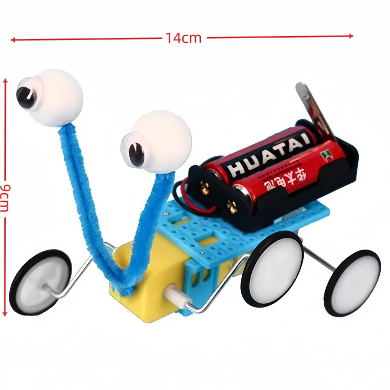 Kit de Robot reptil DIY para niños, experimento científico eléctrico, juguete educativo, rompecabezas de montaje hecho a mano, regalo para niños