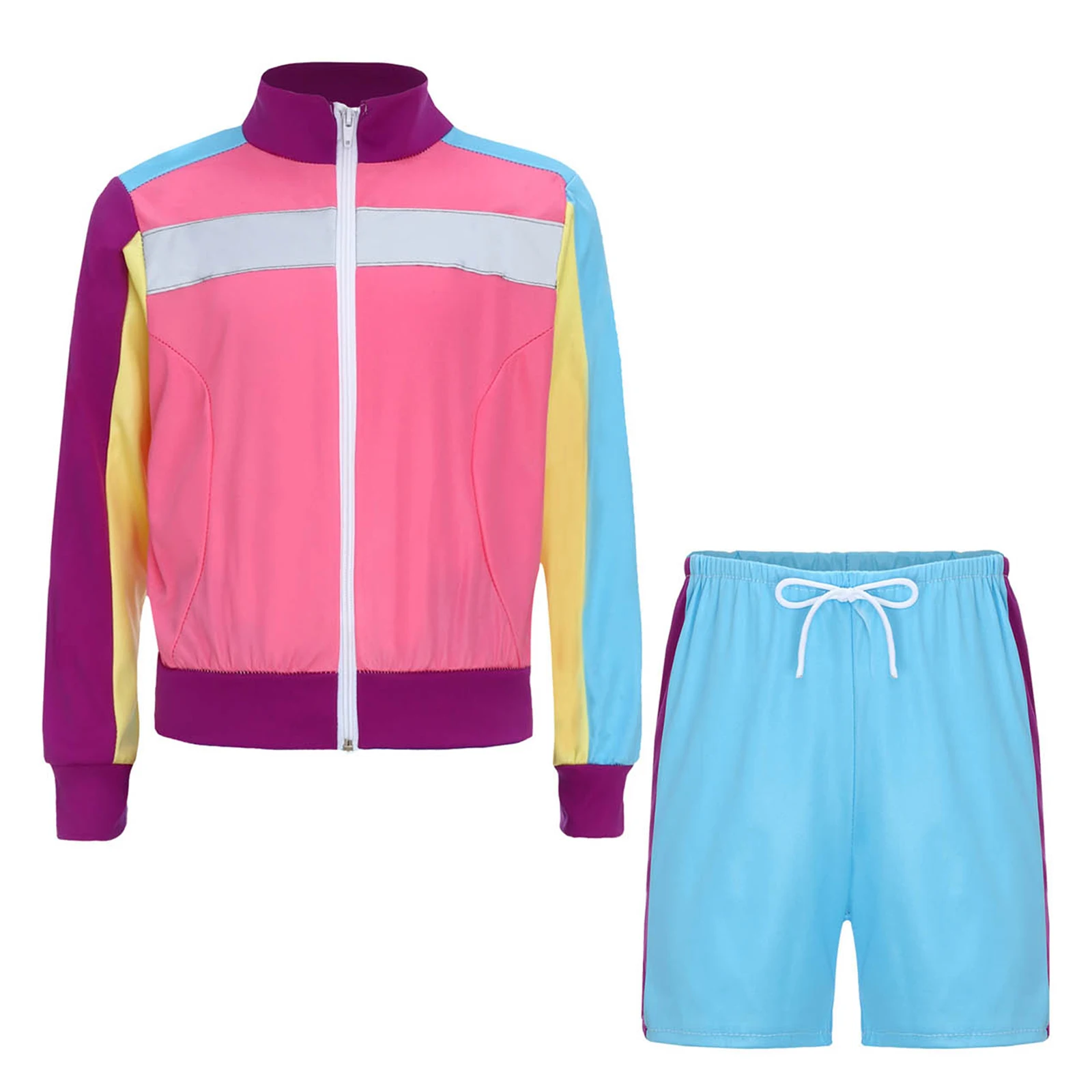 Traje hippie infantil con pantalón corto – Estilo disco