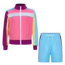 Traje hippie infantil con pantalón corto – Estilo disco