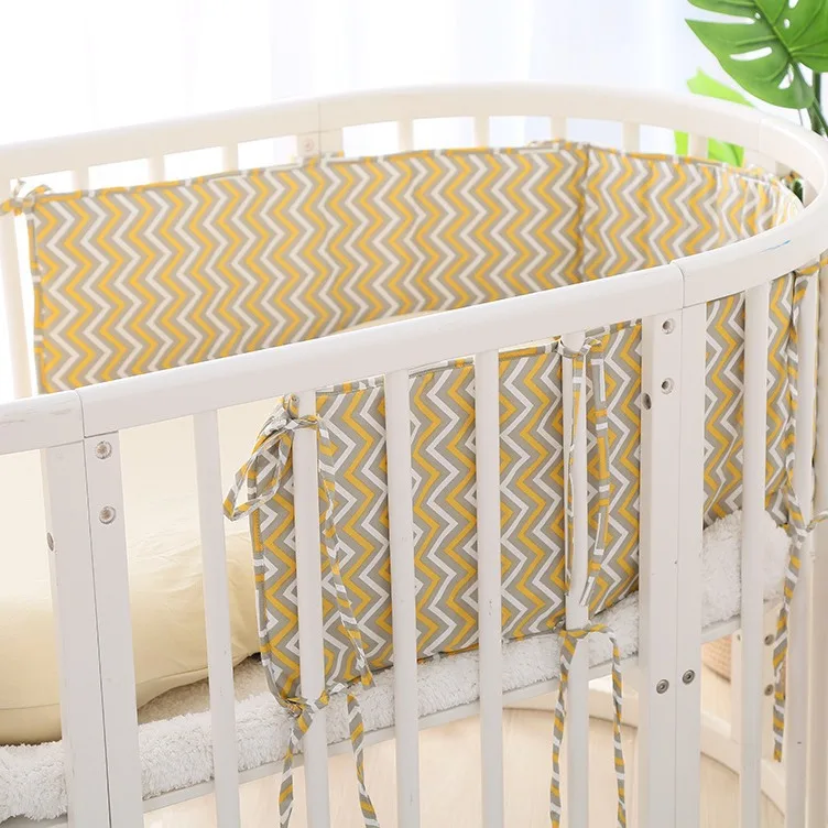 Parachoques para cama de bebé, circunferencia de cuna, barandilla anticolisión, cojín suave para cama de bebé, varios patrones - imagen 2