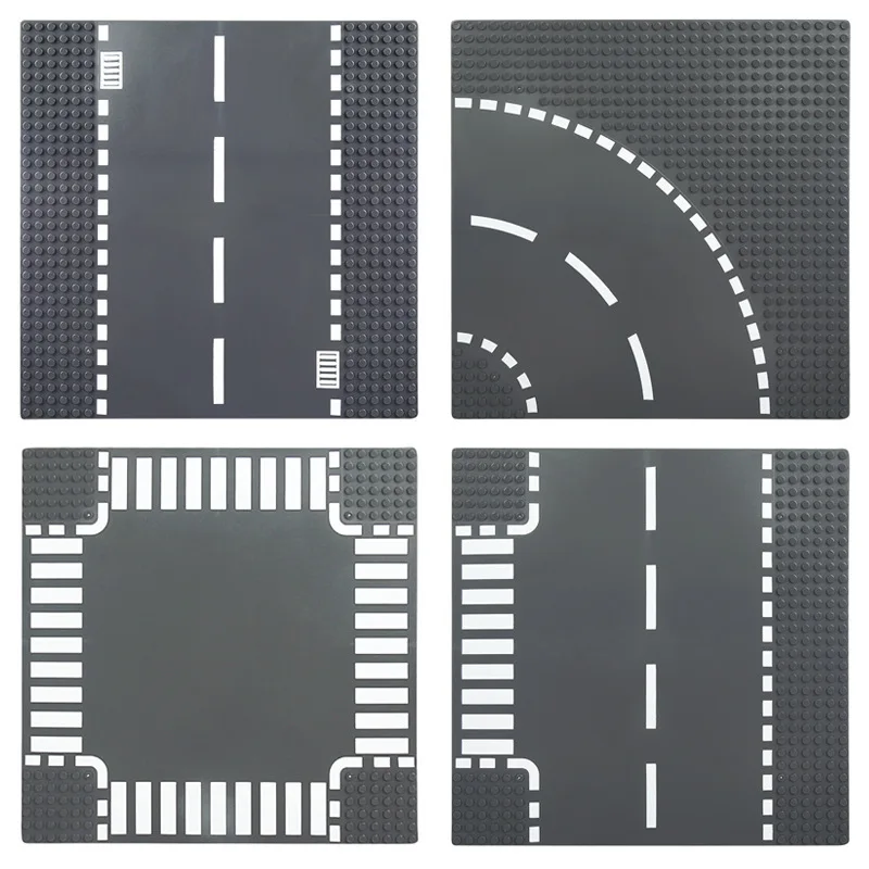 Base de carretera para bloques de construcción con figuras de tráfico - imagen 4