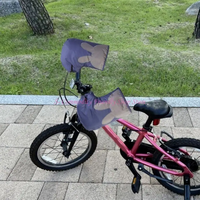 1 par de guantes de estática para niños, manoplas cálidas de invierno, manguito de mano para bicicleta, guantes de equilibrio para coche, manguitos de mano antideslizantes para ciclismo