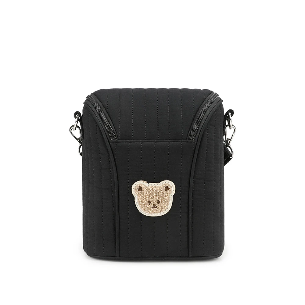 Bolsa de pañales colgante para cochecito blanca con hebilla decorativa - imagen 5
