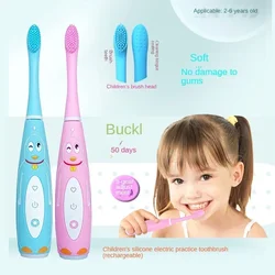 Cepillo de dientes eléctrico infantil con dibujos animados