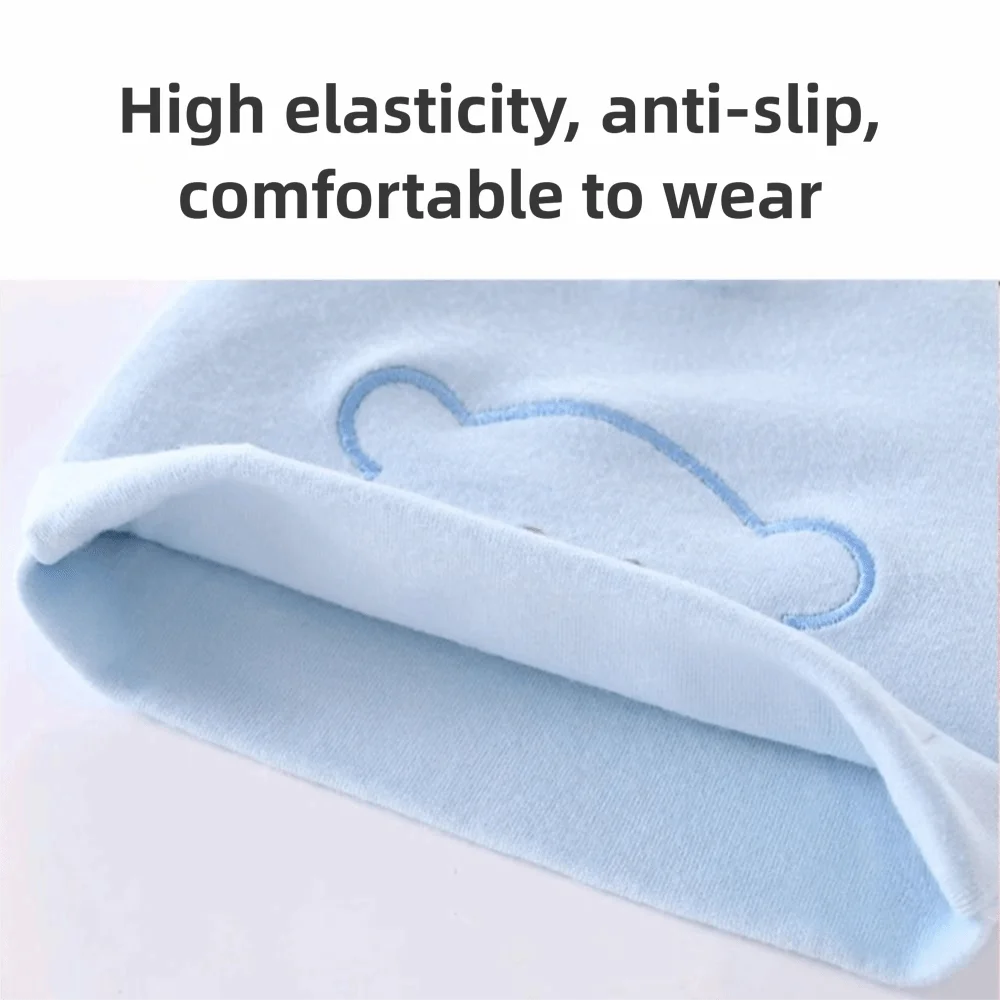 Gorro Fetal de algodón con protección para la cabeza para recién nacido, gorros para bebé de 0 a 6 meses, gorro infantil suave y transpirable cálido para primavera - imagen 4