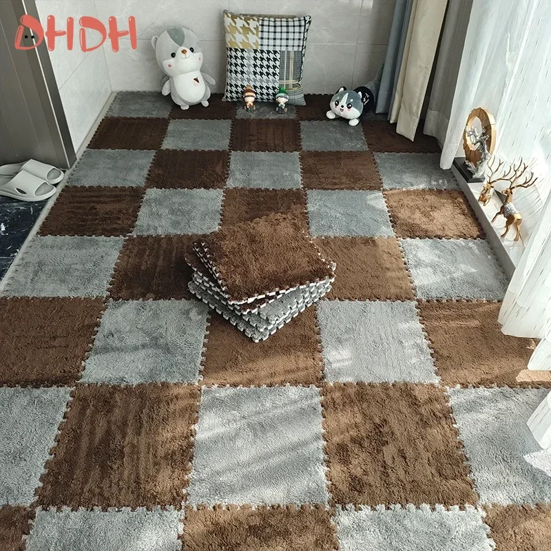 Alfombra de juego EVA con felpa suave para bebés y niños - imagen 4