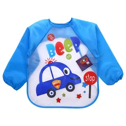 Babero impermeable bandana para bebé – Manga larga antisalpicaduras