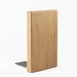 Sujetalibros madera natural infantil – Soporte escritorio niño