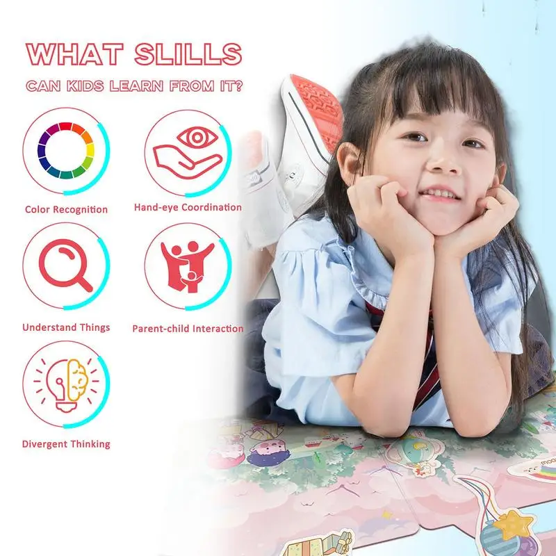 Libro de pegatinas preescolares, libro de actividades de dibujos animados, actividades de aprendizaje preescolar, juguetes educativos, materiales de aprendizaje para niños y niñas - imagen 2