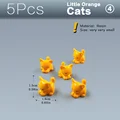 5pcs Orange Cats