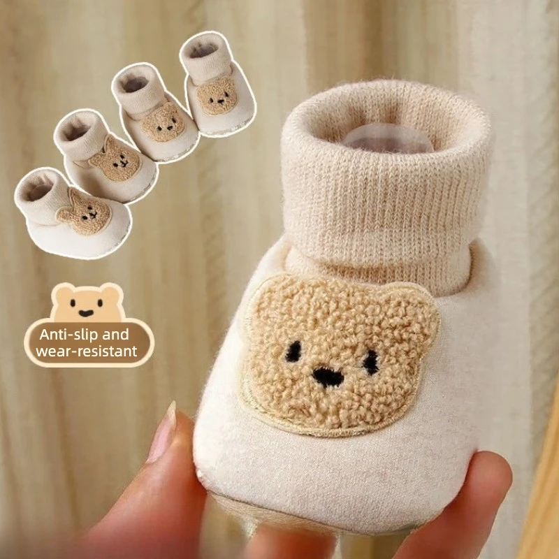 IMBABY Zapatillas de deporte con calcetines para bebés de 6 a 12 meses: primeros caminantes transpirables y antideslizantes con puño elástico y suela suave para bebés antes de caminar - imagen 3