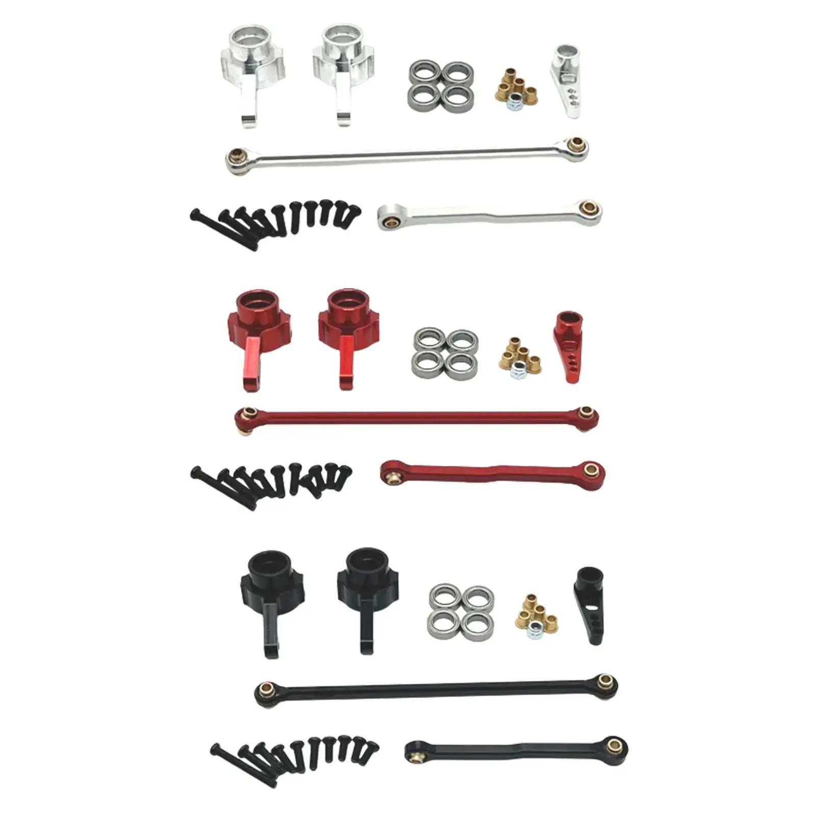 RC Vehicle Steering Link Rod Kit for MN82 D91 LC79 D90 1:12 Scale