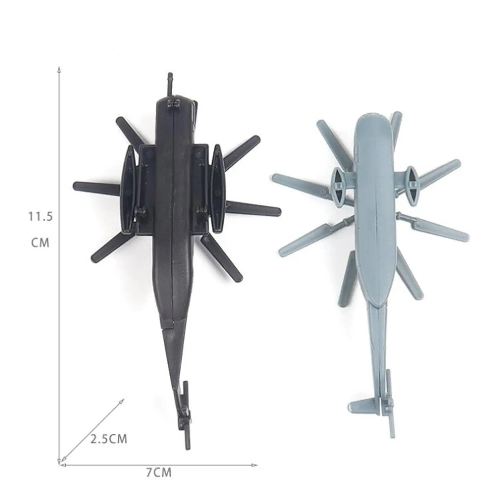 6Pcs Small Collection Helicopter, Simulation Aircraft Model,