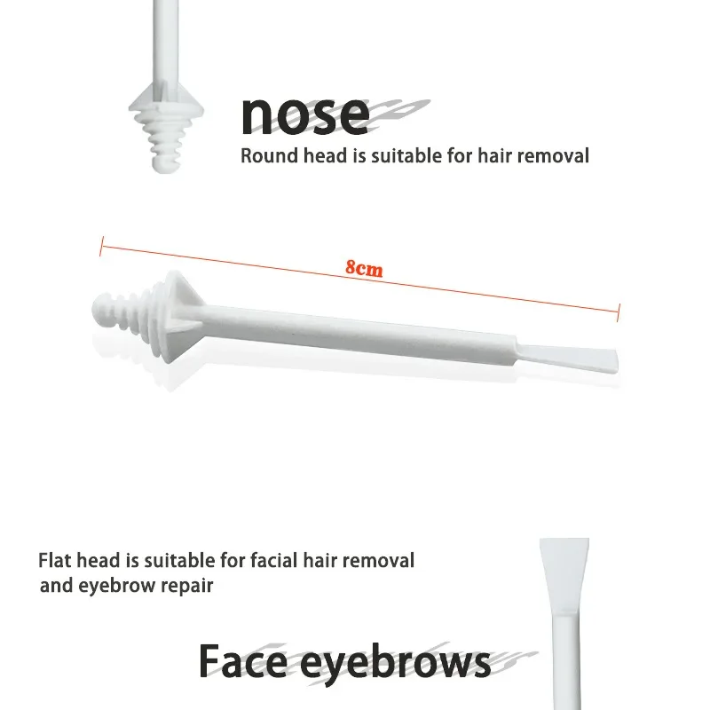 Palitos de Cera para la Nariz, 100 Unidades, Aplicadores de Cera para la Nariz, Herramienta para la Eliminación del Vello de la Nariz sin Dolor, Accesorios de Cera, Cera de Abeja Segura - imagen 5