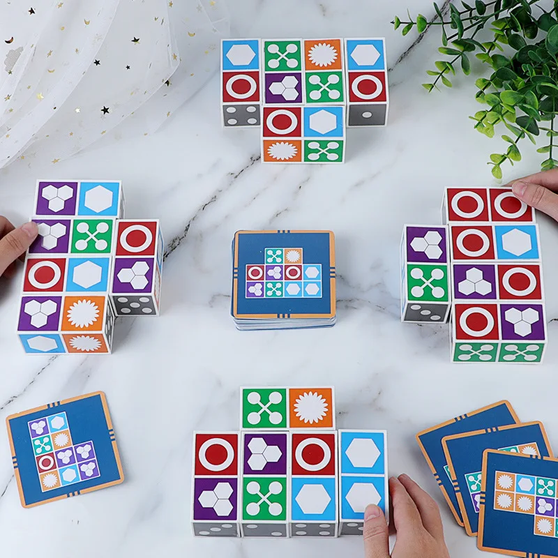 Juego a juego de rompecabezas para niños, juegos de escritorio de ocio, fiesta familiar, divertido desarrollo, regalo educativo inteligente para niños - imagen 2