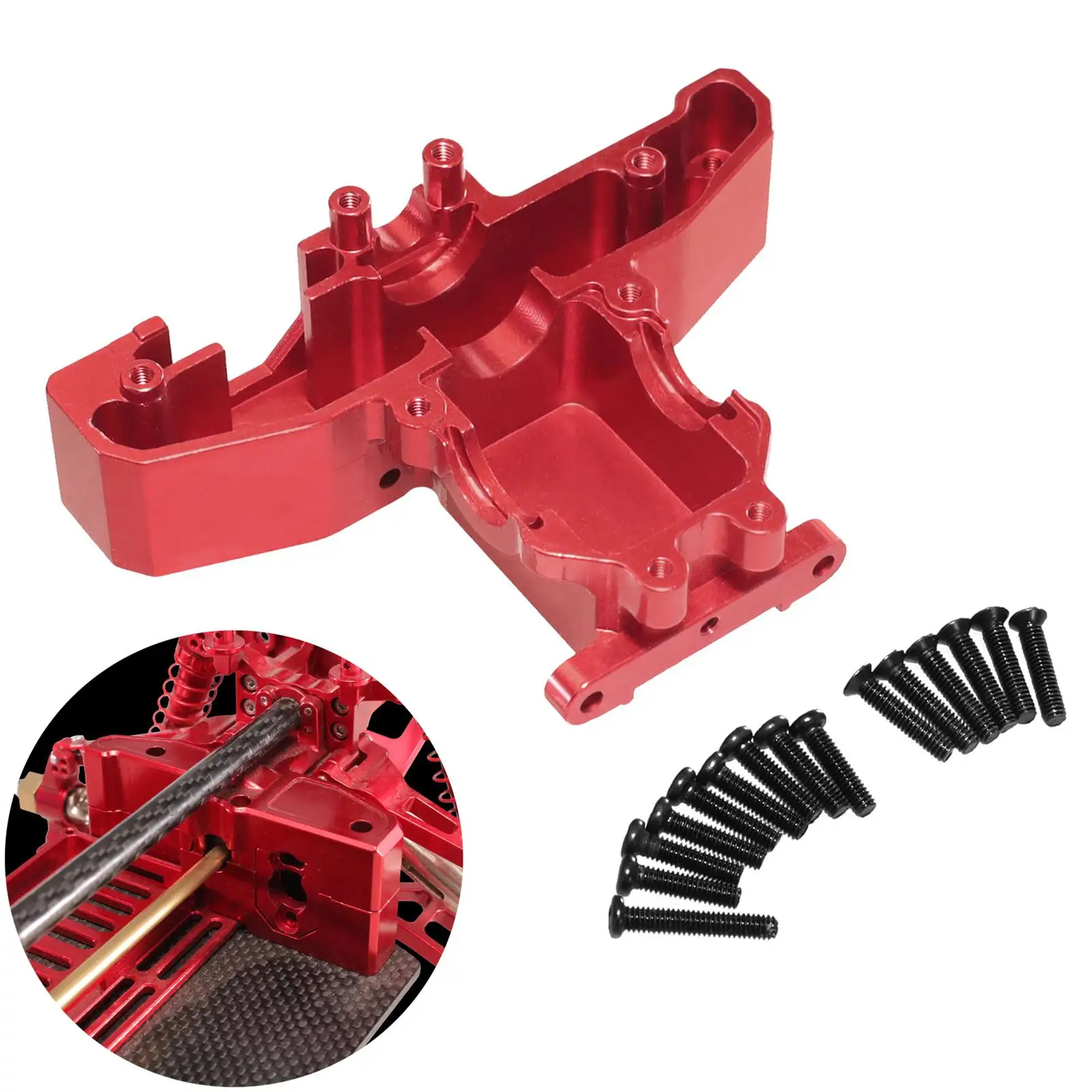 RC Car Upgrade Spare Part Differential Case Cover DIY Modified Model Replacements Accessories 1/14 RC Car Rear Gearbox Cover