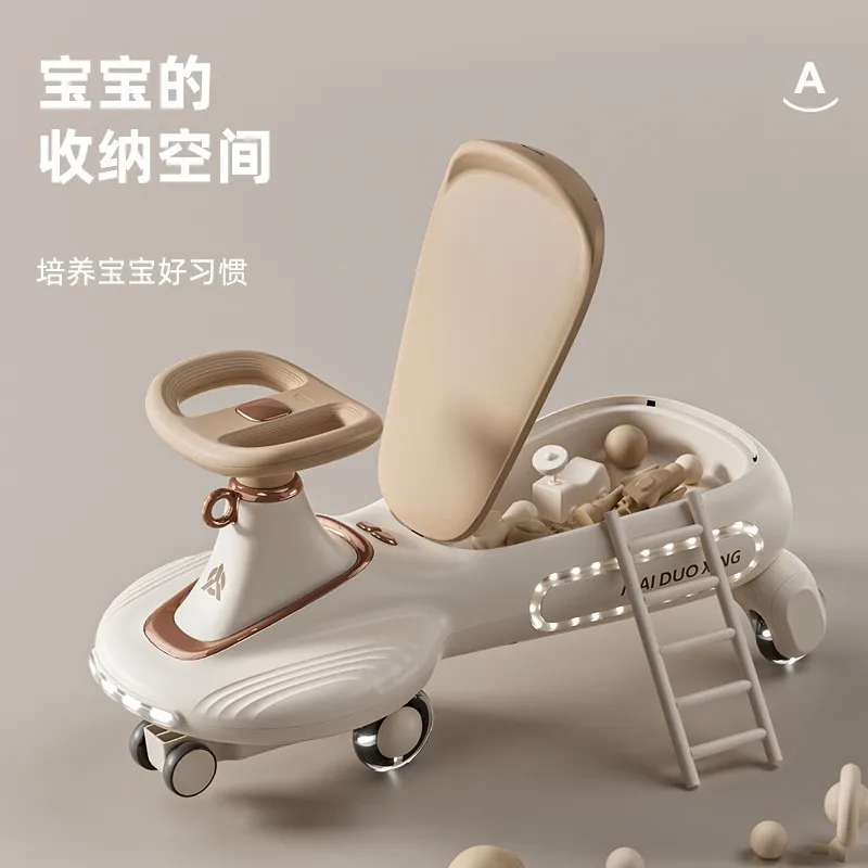 Coche Twister para niños y adultos, yo-yo para bebés de 1 A 3 años, antivuelco, puede montar un andador deslizante para bebés de dos personas - imagen 2