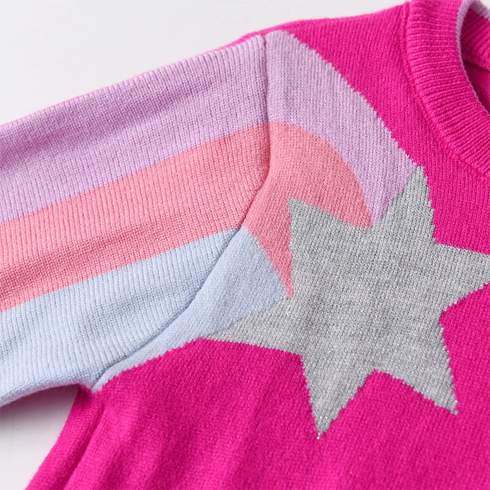 Dxton Jersey para niño con rayas y estrellas rojas – Otoño Invierno - imagen 3