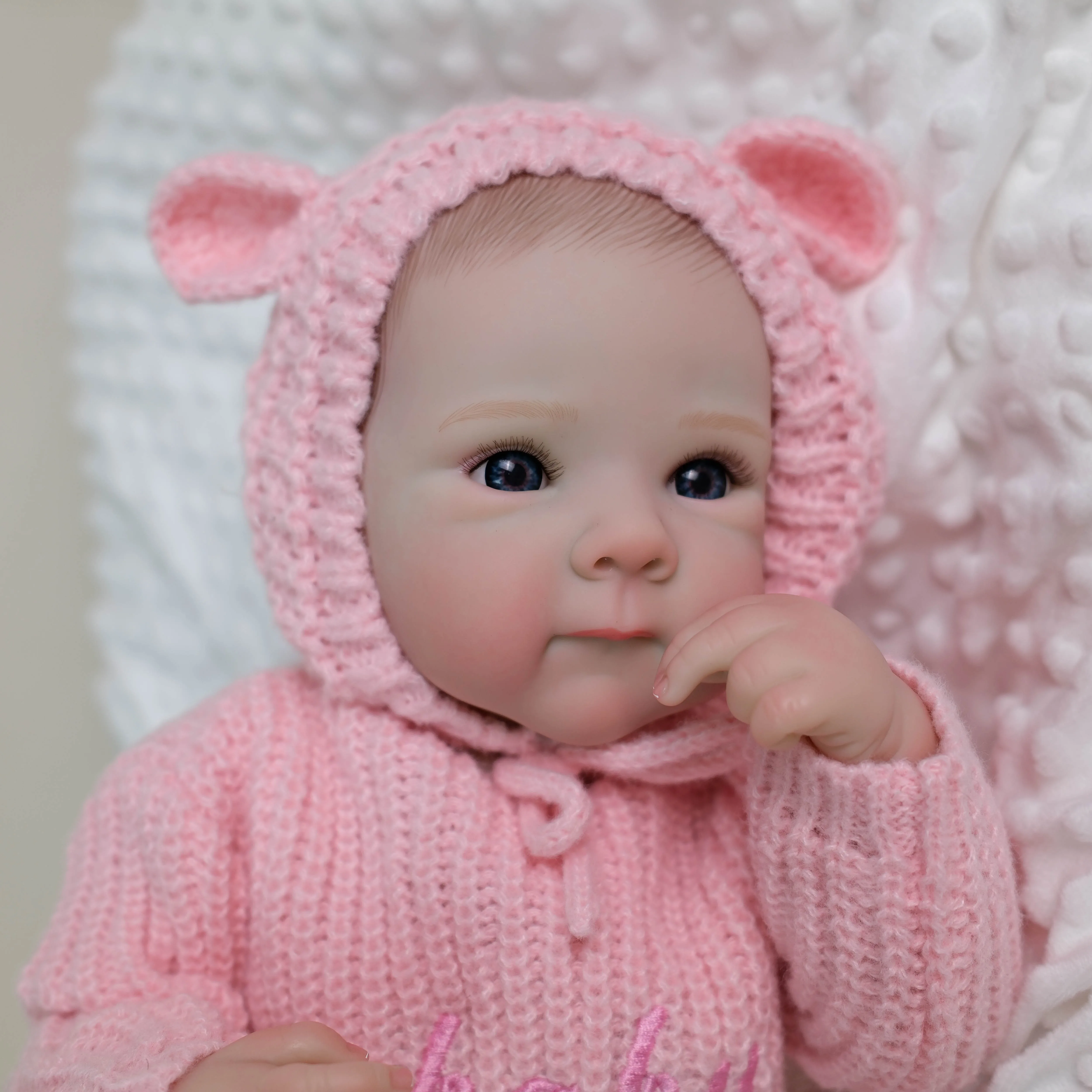 NPK 18 ''hecho a mano de cuerpo completo de vinilo Reborn Bettie alta cantidad piel 3D con venas visibles muñeca artística coleccionable regalo de Navidad - imagen 4