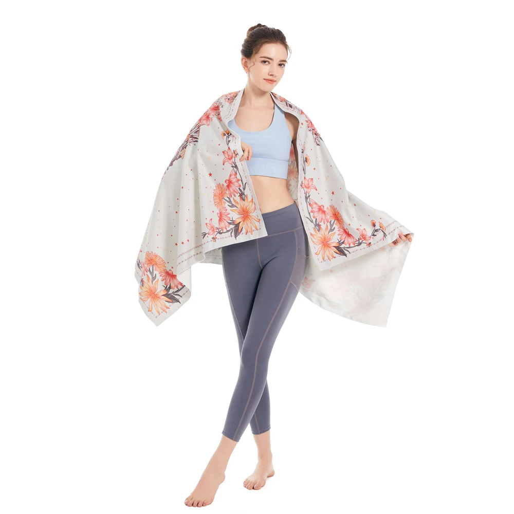Toalla de playa microfibra estampada súper absorbente secado rápido - imagen 3