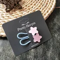 2pcs pink star