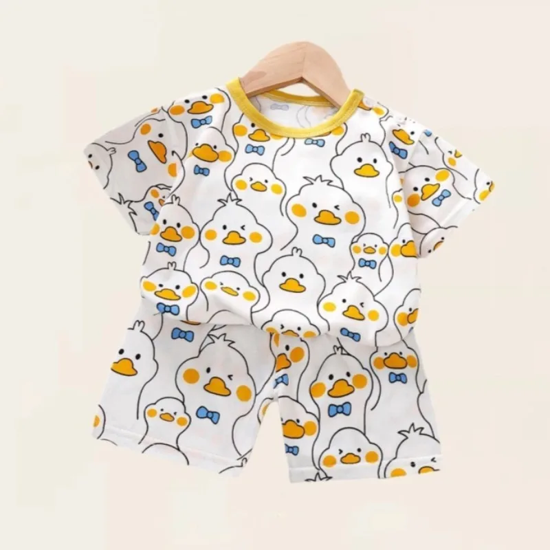 Pijama de manga corta para bebé con estampado de dibujos animados