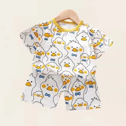 Pijama de manga corta para bebé con estampado de dibujos animados