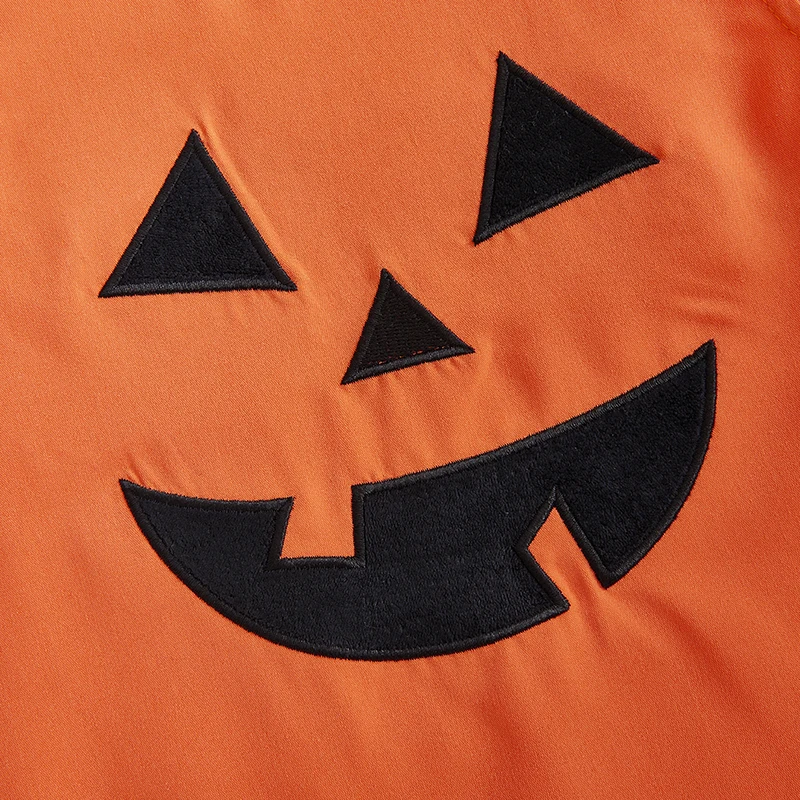 Vestido de Halloween para niña pequeña de 1 a 4 años, sin mangas, cuello redondo, bordado de calabaza, vestido de vacaciones para bebé - imagen 5