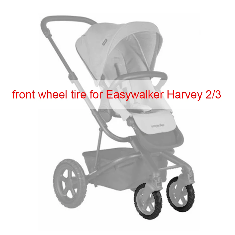 Neumático personalizado para rueda delantera Easywalker Harvey 2/3, cubierta de neumático sin cámara de PU, Compatible con bricolaje, Buggy para bebé, accesorios de repuesto